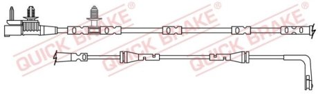 Датчик зносу,гальм.колодки QUICK BRAKE WS0412A (фото 1)