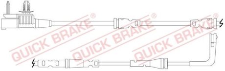 Датчик зносу,гальм.колодки QUICK BRAKE WS0425A (фото 1)