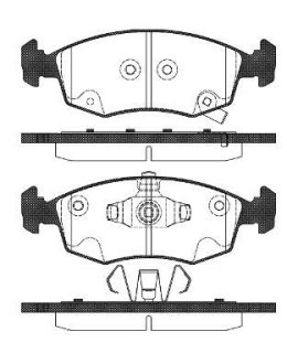 FIAT гальмівні колод. передн. Panda 12- REMSA 017272