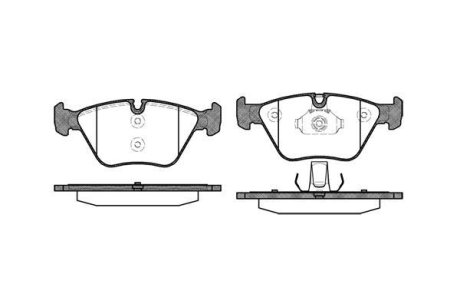 BMW гальмівні колодки перед. 2,5/3,0: E46, X3(E83) REMSA 096300