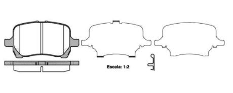 CHEVROLET Гальмівні колодки передні HHR 2.4 06- REMSA 108912