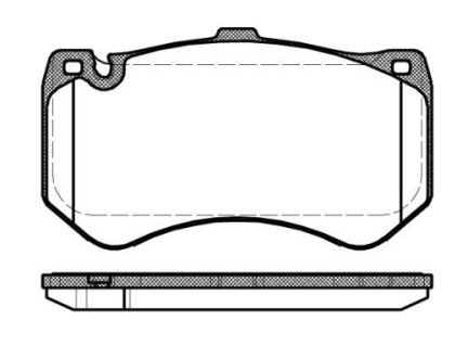 DB Гальм колодки передн. E-CLASS T-Model (S212) E 63 AMG (212.277) 09-11 REMSA 145500 (фото 1)