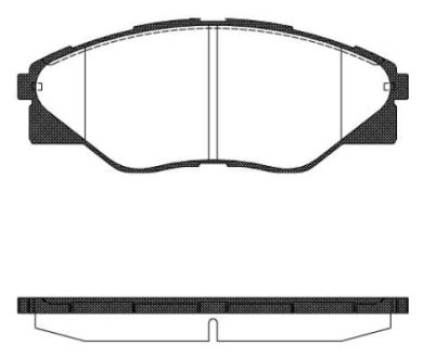 TOYOTA Гальмівні колодки передн. HILUX VII (_N1_, _N2_, _N3_) 2.5 D 4WD (KUN25) 05-15 REMSA 146600