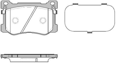 HYUNDAI Гальм. колодки передн. GENESIS Купе 2.0 13- REMSA 147512