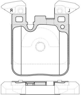 BMW колодки гальм. задн. F30/F31/F34/F35/F80 REMSA 153900 (фото 1)