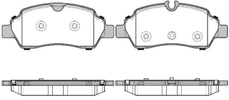 FORD Колодки гальмівні задні TRANSIT V363 2.2 TDCi REMSA 160500