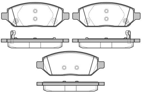 OPEL колодки гальм. передн. Karl 1,015- REMSA 167402