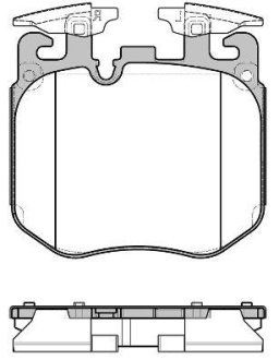 BMW Колодки гальмівні передні 3 G21/81,5 G30,6,7 G11,8,X3 G01,x4 G02,X5 G05,X6 G06 REMSA 169000 (фото 1)