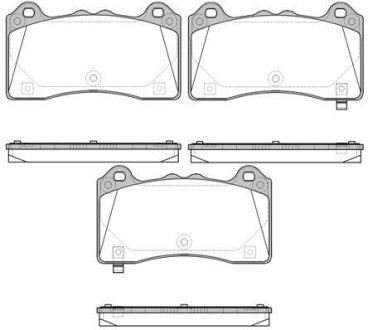 FORD Гальм. колодки передн. FOCUS III 2.3 RS AWD 15-17 REMSA 173602