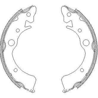 Колодки гальмівні барабанні REMSA 4096.00