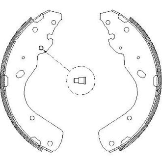 FORD гальм колодки задн. RANGER 2.5 TD 02-06, MAZDA B-SERIE 2.5 D 02-06 REMSA 417500