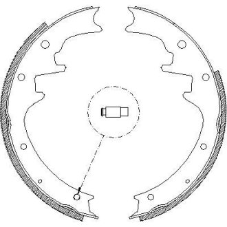 JEEP Колодки гальмівні барабанні GRAND CHEROKEE I 95- REMSA 442300