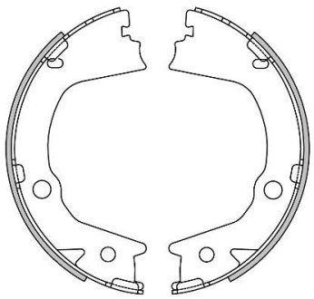 Колодки гальмівні барабанні REMSA 460200