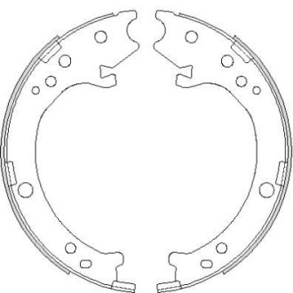 Колодки гальмівні барабанні REMSA 469000
