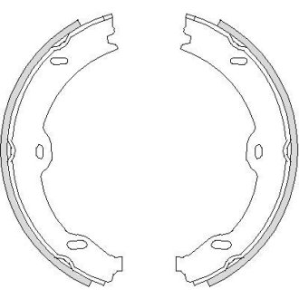 DB Колодки гальмівні барабанні W211 03- REMSA 470800