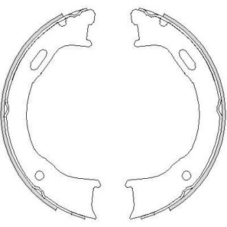 Колодки гальмівні барабанного типу Cherokee REMSA 474700