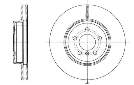 BMW Диск гальмівний передній F10/F11 REMSA 6154910