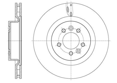 Диск гальм. передн. LANDROVER Range Rover sport 05- REMSA 6161310