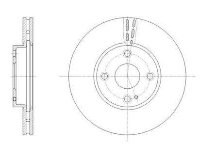 Диск гальм. передн. MAZDA 2 14- REMSA 6165910