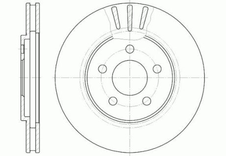 CHRYSLER диск гальмівний STRATUS (JA) 2.0 LE 95-01 REMSA 694710