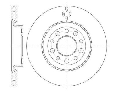 ALFA ROMEO Гальмівний диск зад. 159 (939) 1.8 TBi (939.AXN1B) 09-12 REMSA 696610