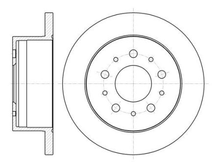 Гальмівний диск ROADHOUSE 61055.00