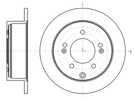 Гальмівний диск ROADHOUSE 61401.00