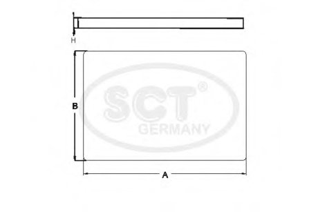 Фільтр салону HYUNDAI Santa Fe II 2.4 (10-) (SA 1283) SCT SCT Germany SA1283