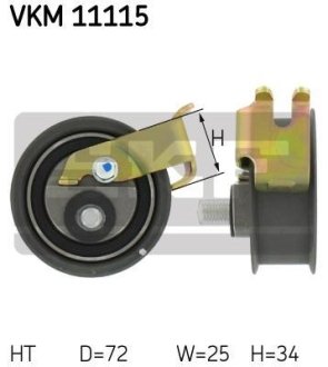 Ролик модуля натягувача ременя SKF VKM11115 (фото 1)