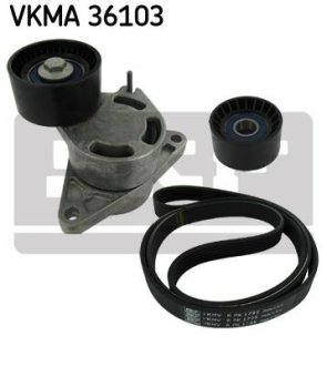 Роликовий модуль натягувача ременя (ролик, ремінь) SKF VKMA36103