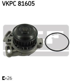 VW помпа води Passat/AUDI 80/90/100 1,9-2,23i SKF VKPC81605