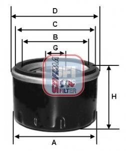 Фільтр масляний SEAT/SKODA/VW "1,0-1,4 "14>> SOFIMA S3575R