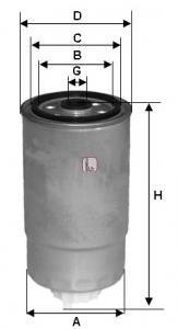 Фільтр паливний SOFIMA S4011NR