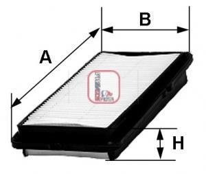 Фільтр повітряний SOFIMA S 9610 A