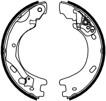 Гальмівні колодки барабанні STARLINE BC 01030