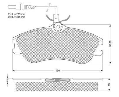 Гальмівні колодки дискові STARLINE BD S035