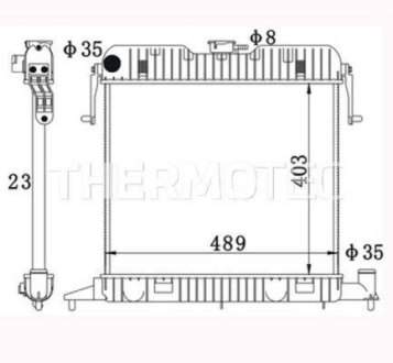 Радіатор THERMOTEC D7X036TT