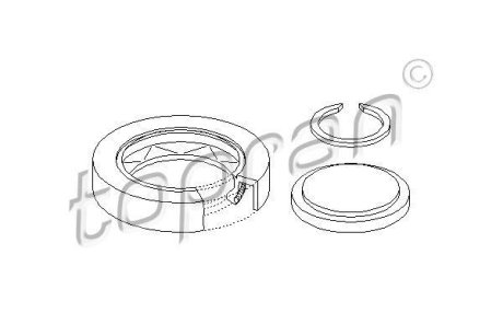 Сальник приводного валу TOPRAN / HANS PRIES 100086