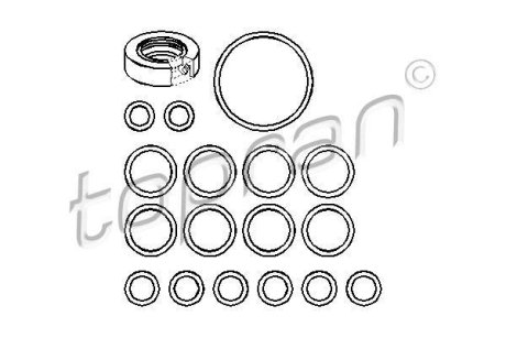 Комплект прокладок TOPRAN / HANS PRIES 107356 (фото 1)