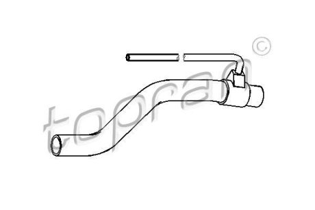 Патрубок системы охлаждения TOPRAN / HANS PRIES 111978