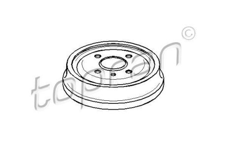 Барабан Гальмівний TOPRAN / HANS PRIES 200931