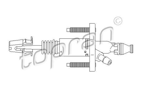 Циліндр зчеплення TOPRAN / HANS PRIES 207632 (фото 1)