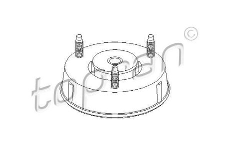 Опора амортизатора TOPRAN / HANS PRIES 302358