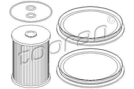Фильтр топливный TOPRAN / HANS PRIES 501431