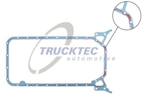 Прокладка поддона OM601 TRUCKTEC 0210100