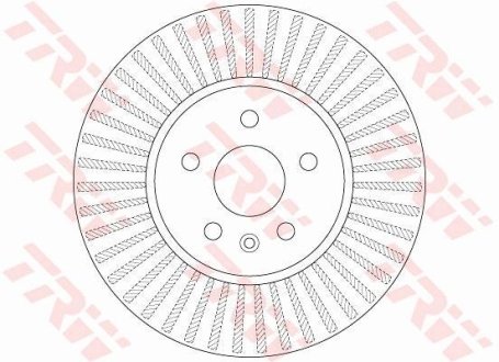 OPEL диск гальм. передн. Mokka 12- TRW DF6629