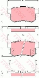 Колодки тормозные TRW GDB3269 (фото 1)