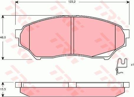 Гальмівні колодки, дискові TRW GDB3270