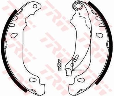 Колодки тормозные барабанные TRW GS8642