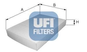 Фiльтр салону UFI 53.039.00